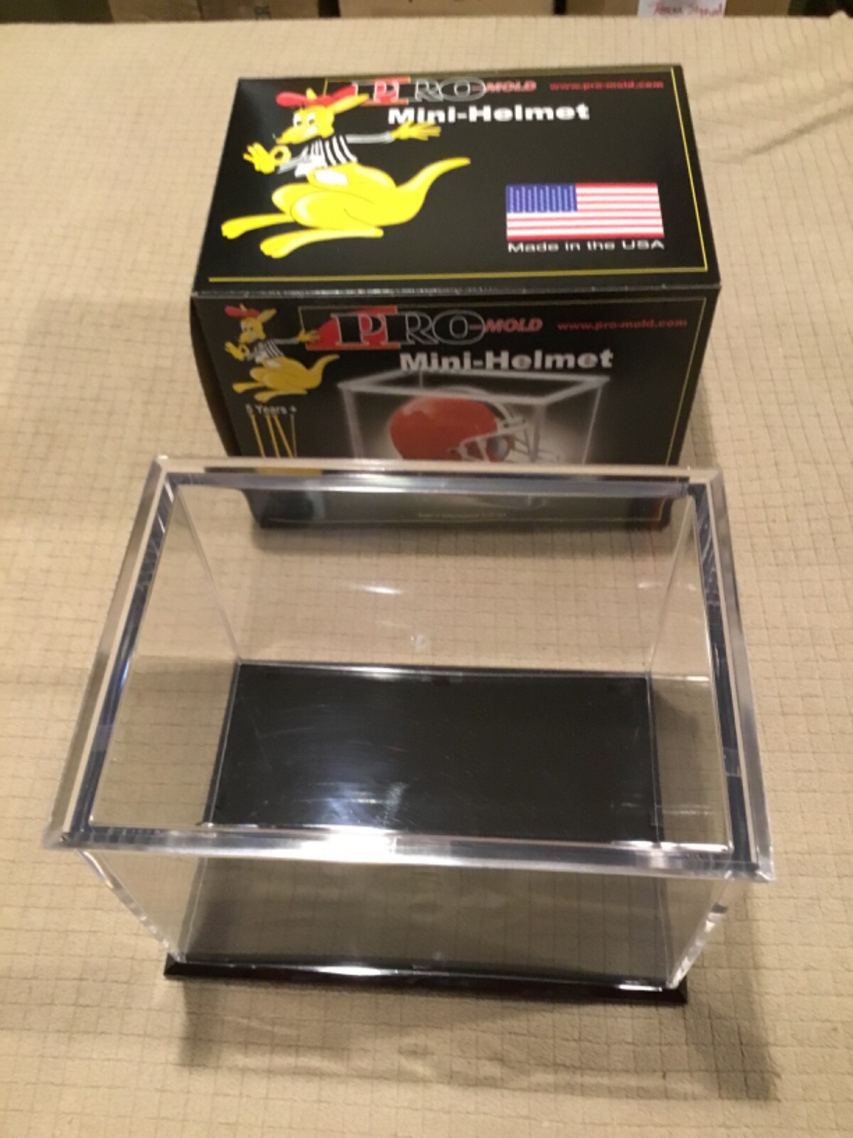 Mini Football Helmet Display Case Cubes by Pro-Mold – New In The Box