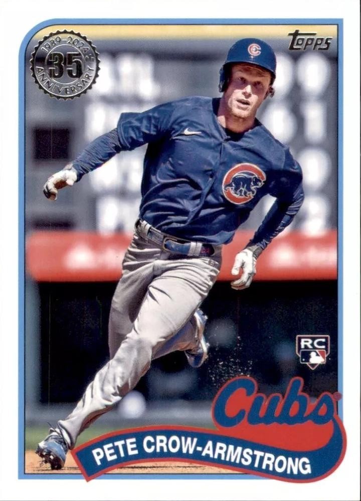Pete Crow-Armstrong RC 2024 Topps 1989 Topps Baseball #89B2-5 Chicago Cubs