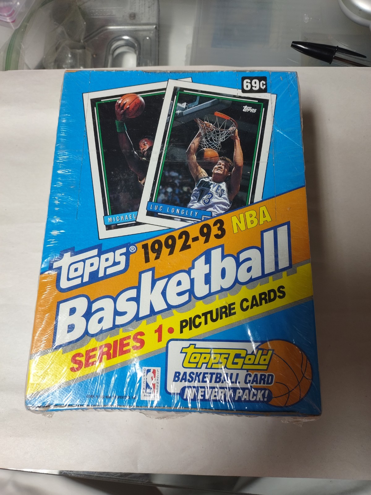 Topps 1992-93 Basketball Picture Cards Box Series One New Sealed 36 Packs