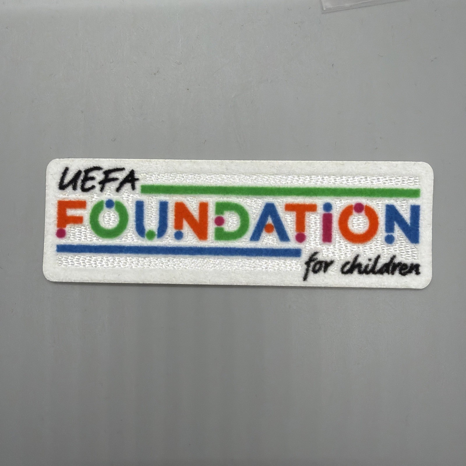 UEFA Foundation For Children Soccer Badge Player issue Size Patch