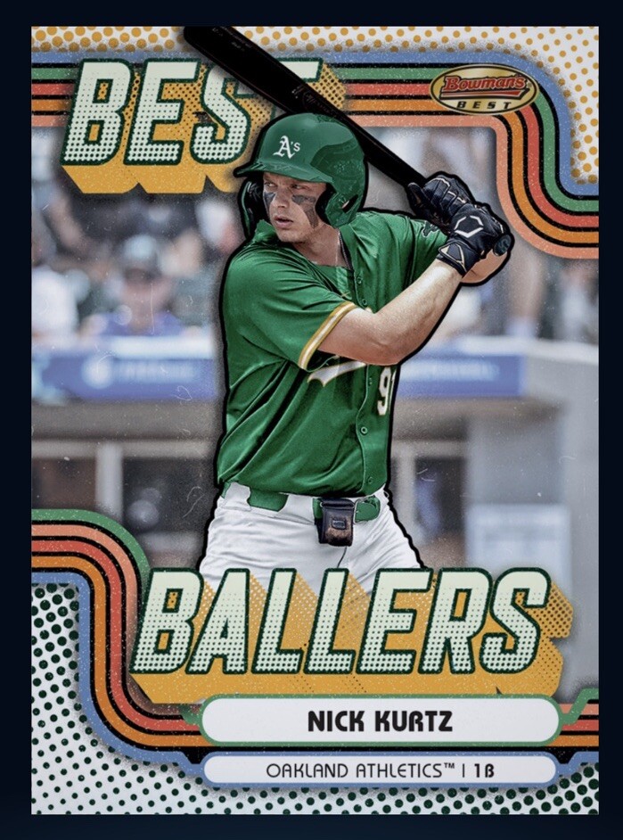 2024 TOPPS- Bowmans Best Ballers Rookie RC – NICK KURTZ (Topps Bunt Digital card