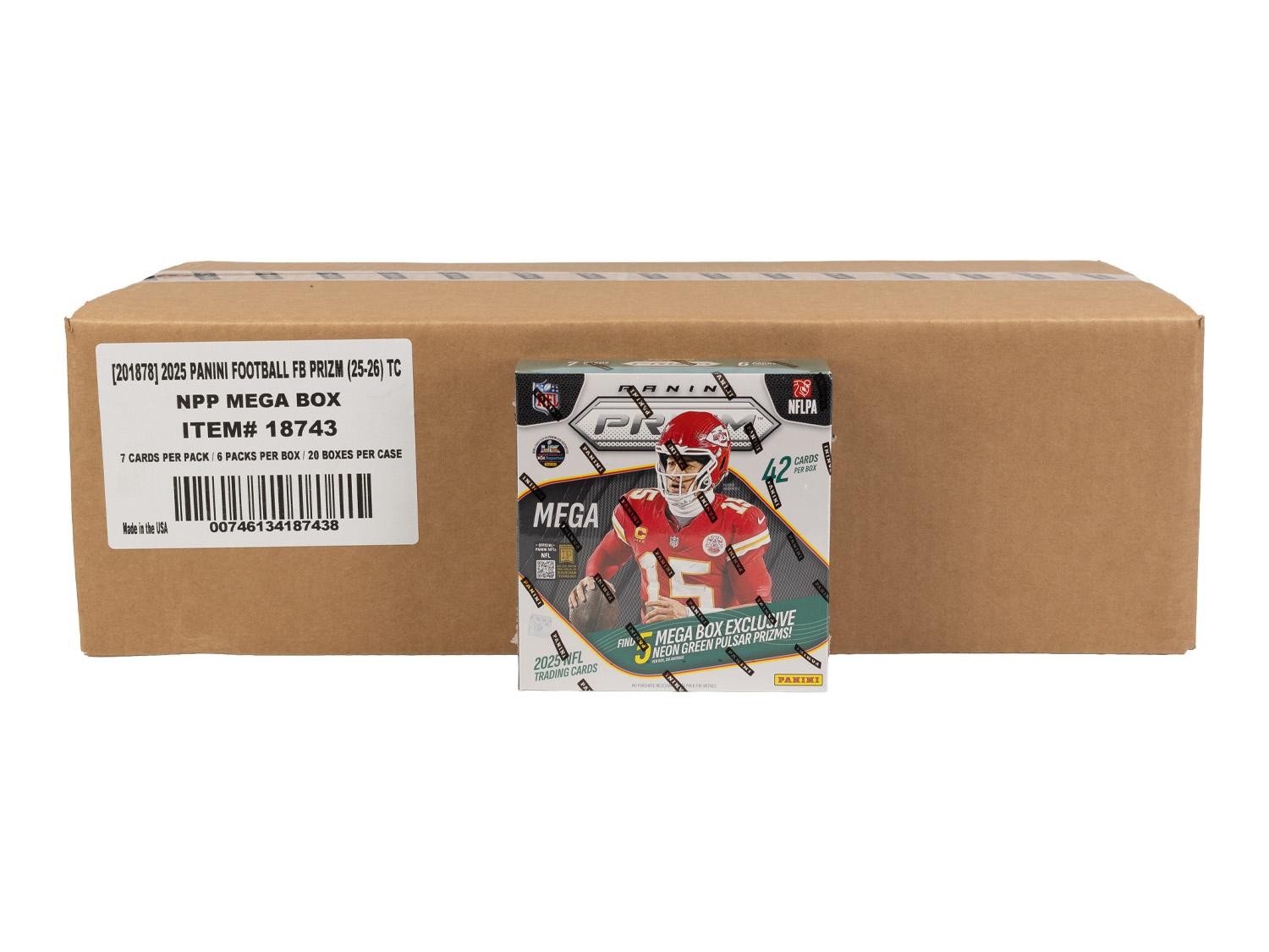2025 PANINI PRIZM FOOTBALL MEGA 20-BOX CASE