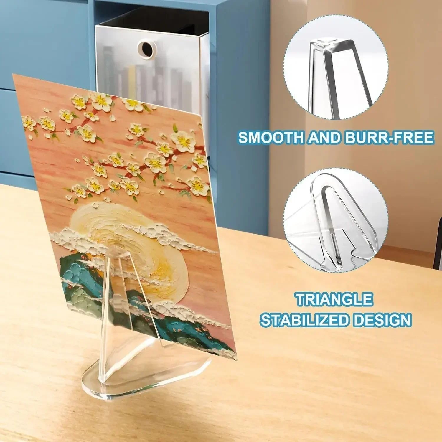 Acrylic Card Stands 30-Pack – Compact Display for Football, Baseball, Basketball