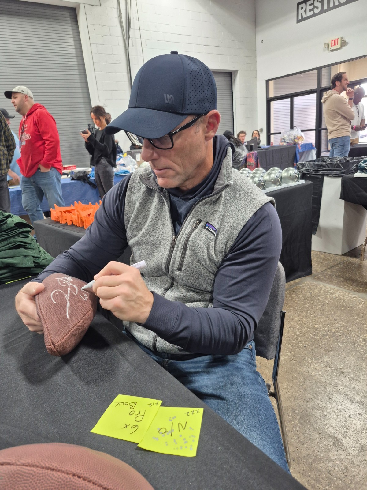 David Akers Signed Wilson Super Grip Football Philadelphia Eagles PSA 908