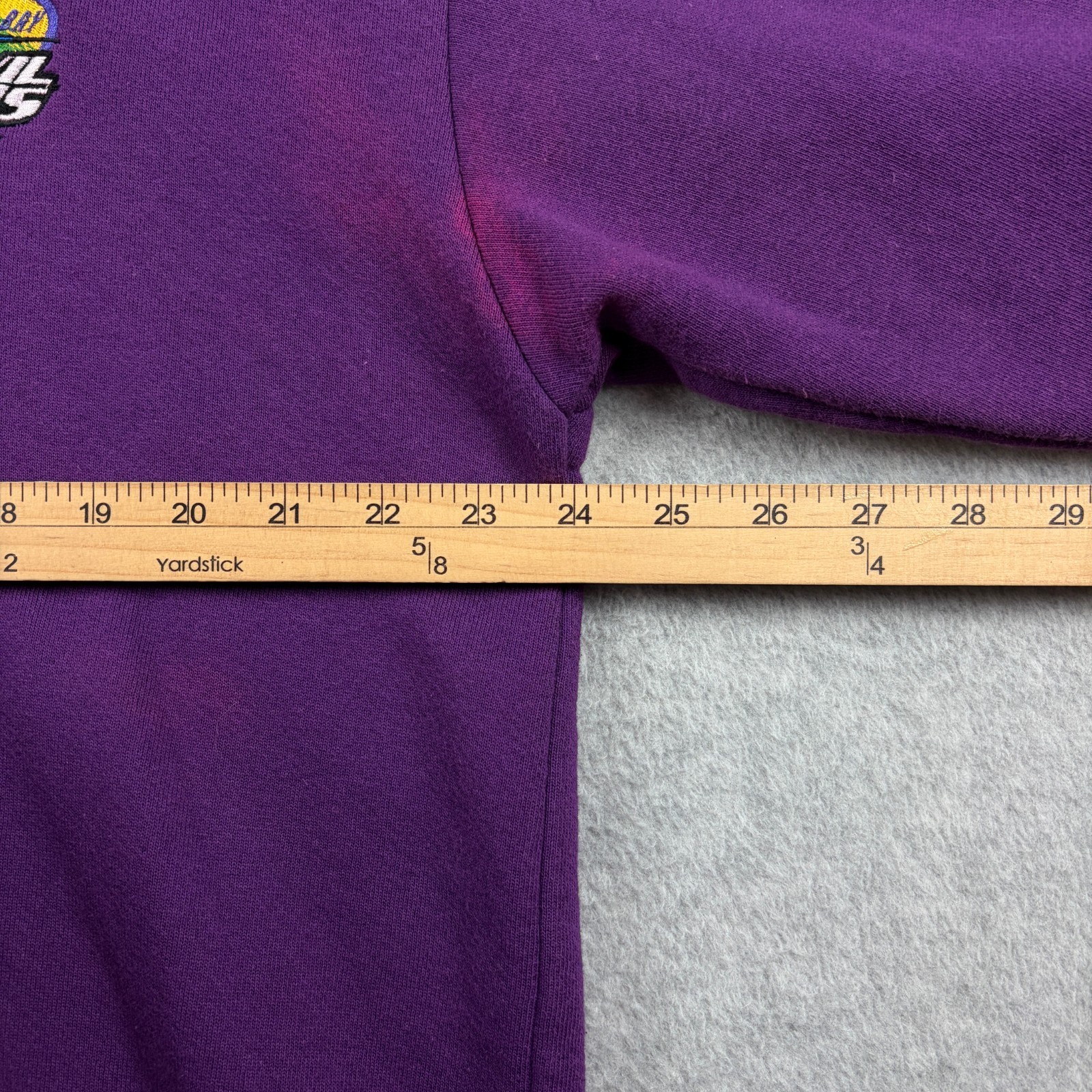 Vintage Tampa Bay Devil Rays Sweatshirt Mens XL Purple Henley Pullover 90s MLB