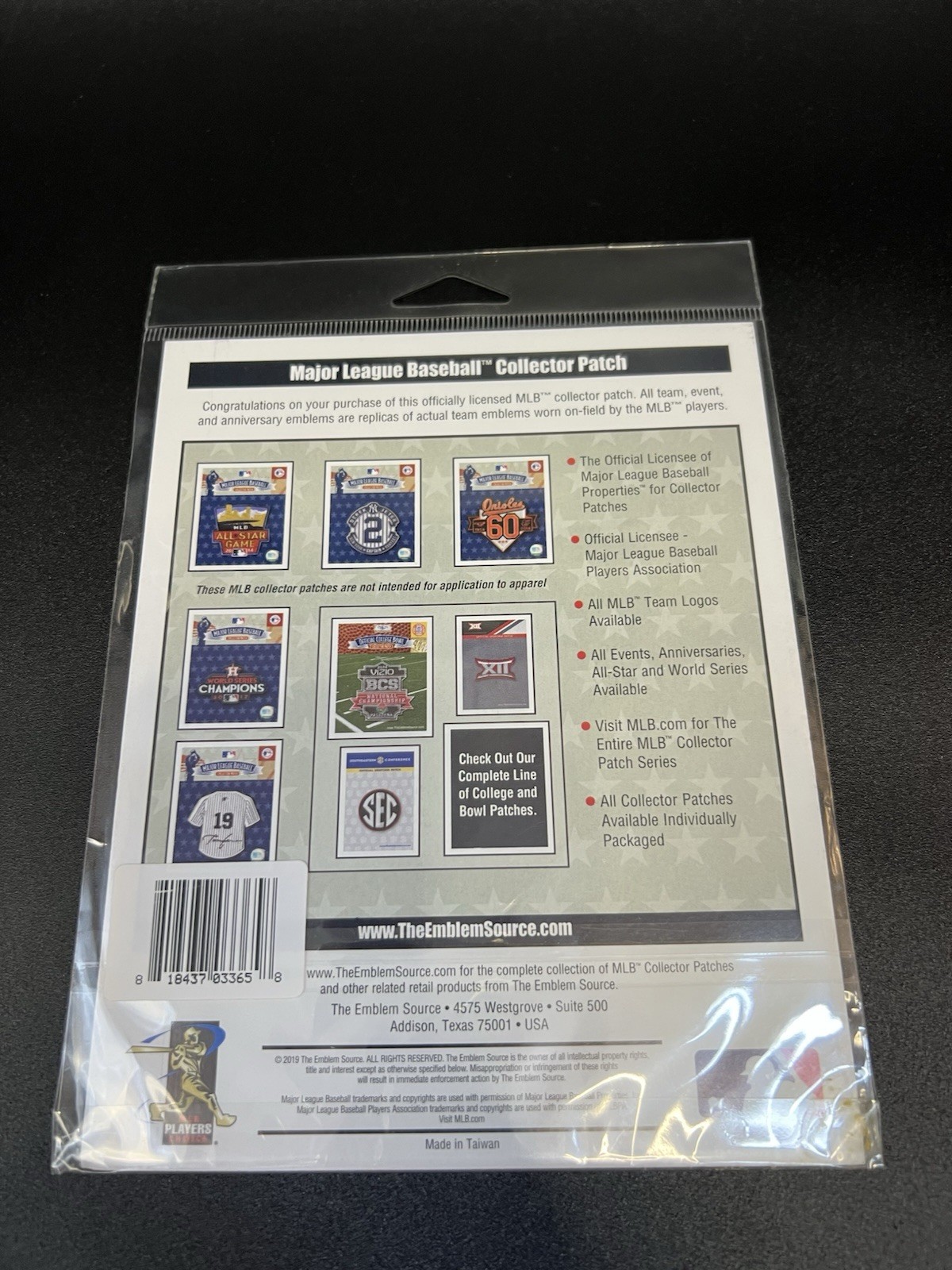 Official 2020 MLB World Series Patch Dodgers Rays Sealed Emblem Source