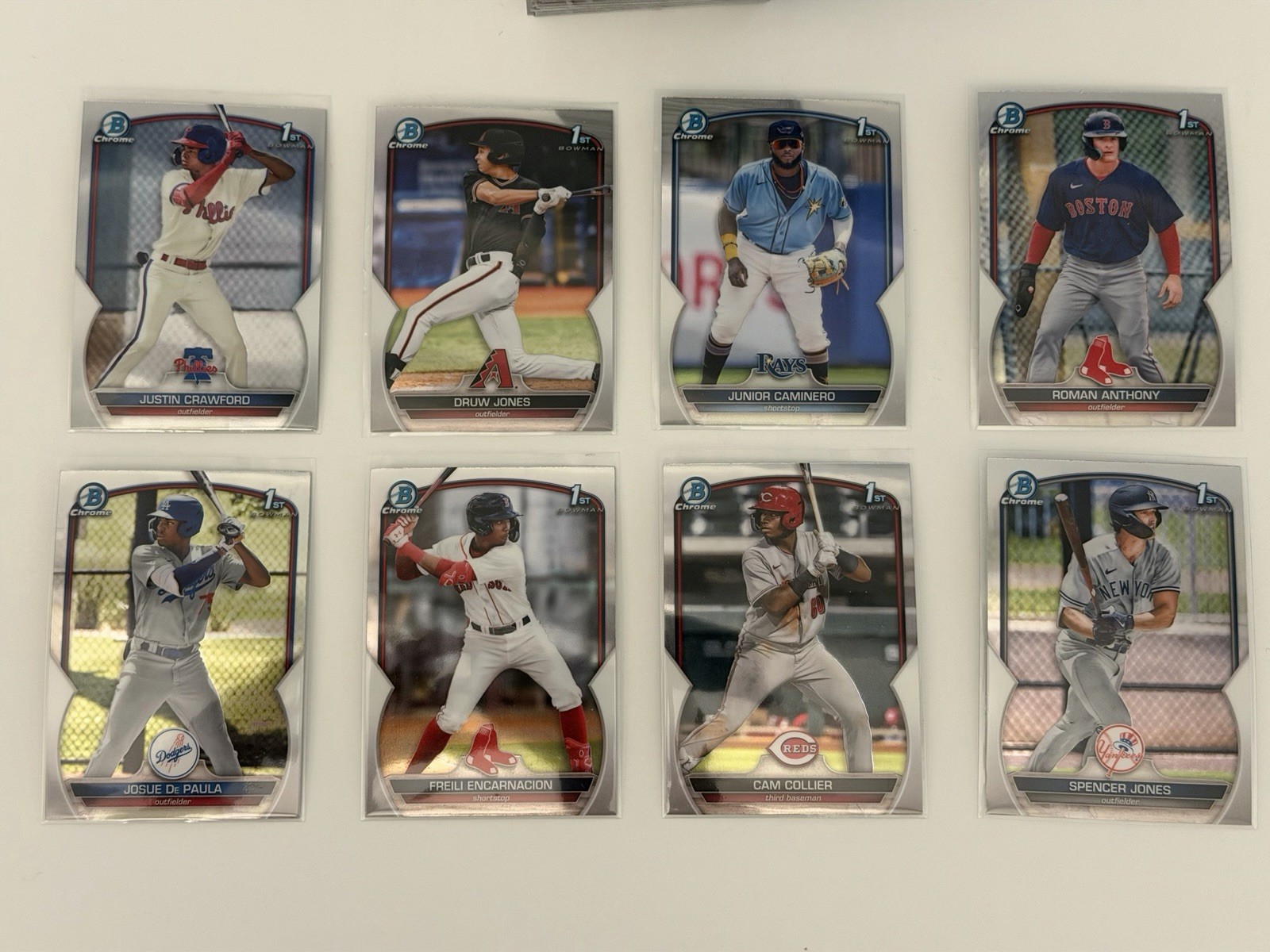 2023 Bowman Chrome Prospects #BCP-1-BCP-150 Complete Set Jones Caminero Anthony