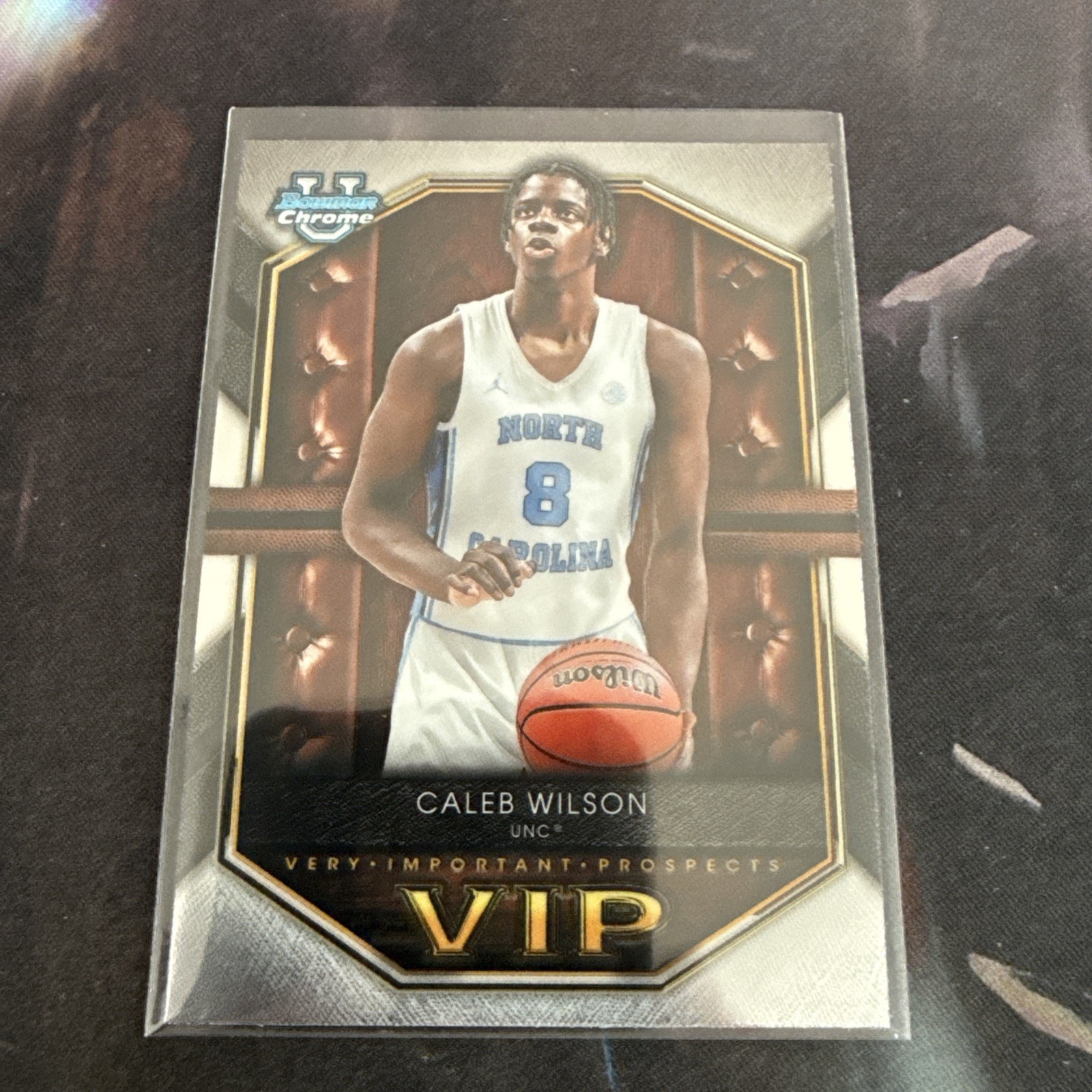 2025-2026 Bowman Basketball #VIP-9 Caleb Wilson VIP North Carolina Tar Heels UNC