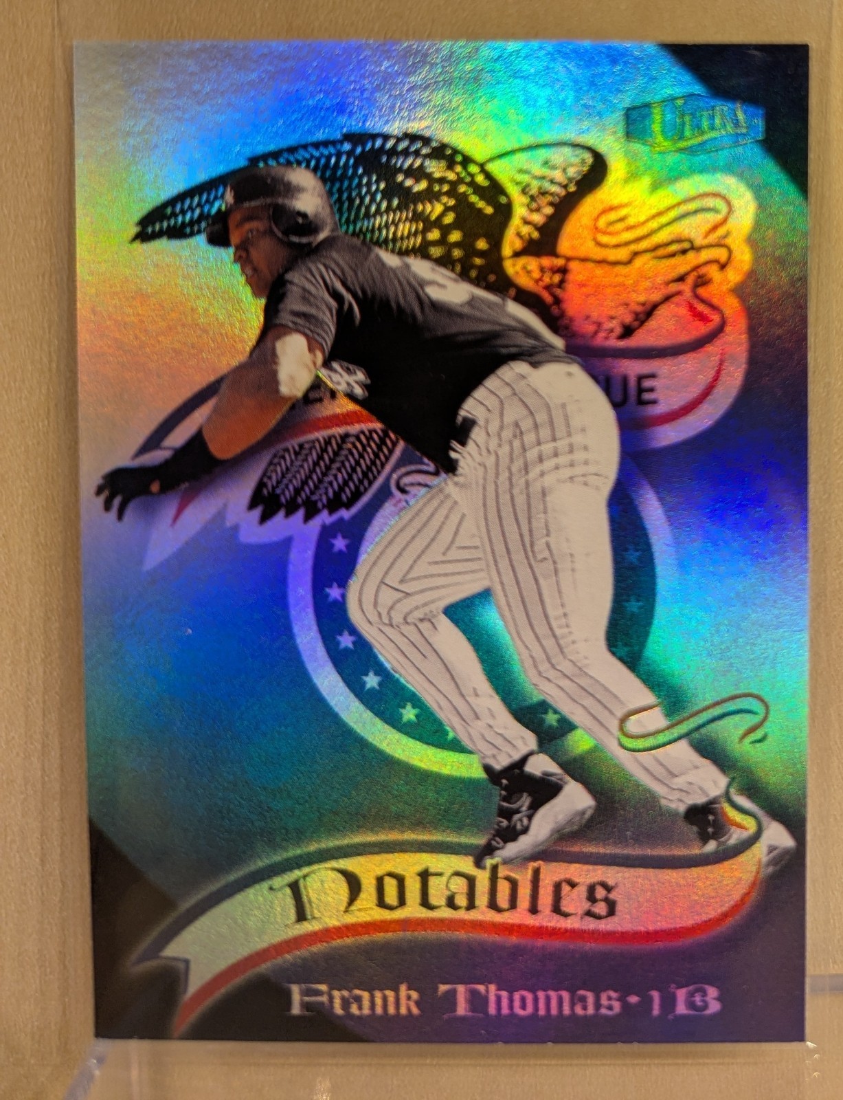 1998 Ultra NOTABLES #1 Frank Thomas White Sox Refractor HOF RARE INSERT