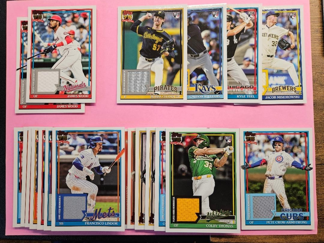 2026 TOPPS + 2025 TOPPS BASEBALL RELICS YOU PICK COMPLETE YOUR SET MINT ! QTY !