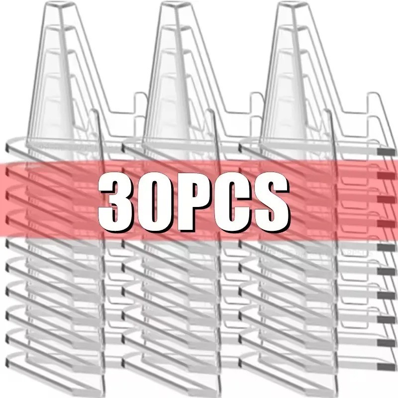 1-30Pcs Pack Clear Card Stands, Arcylic Card Display for Sports Graded