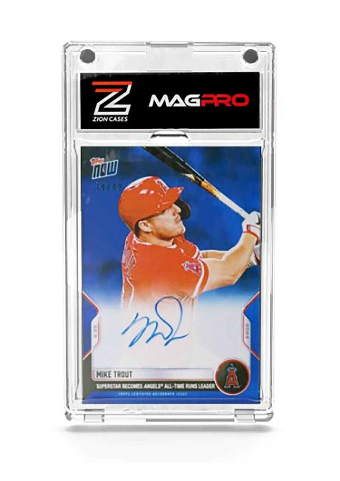 (10 Count) Zion Mag Pro Ultra Clear 130pt Magnetic Card One-Touch Holders Cases