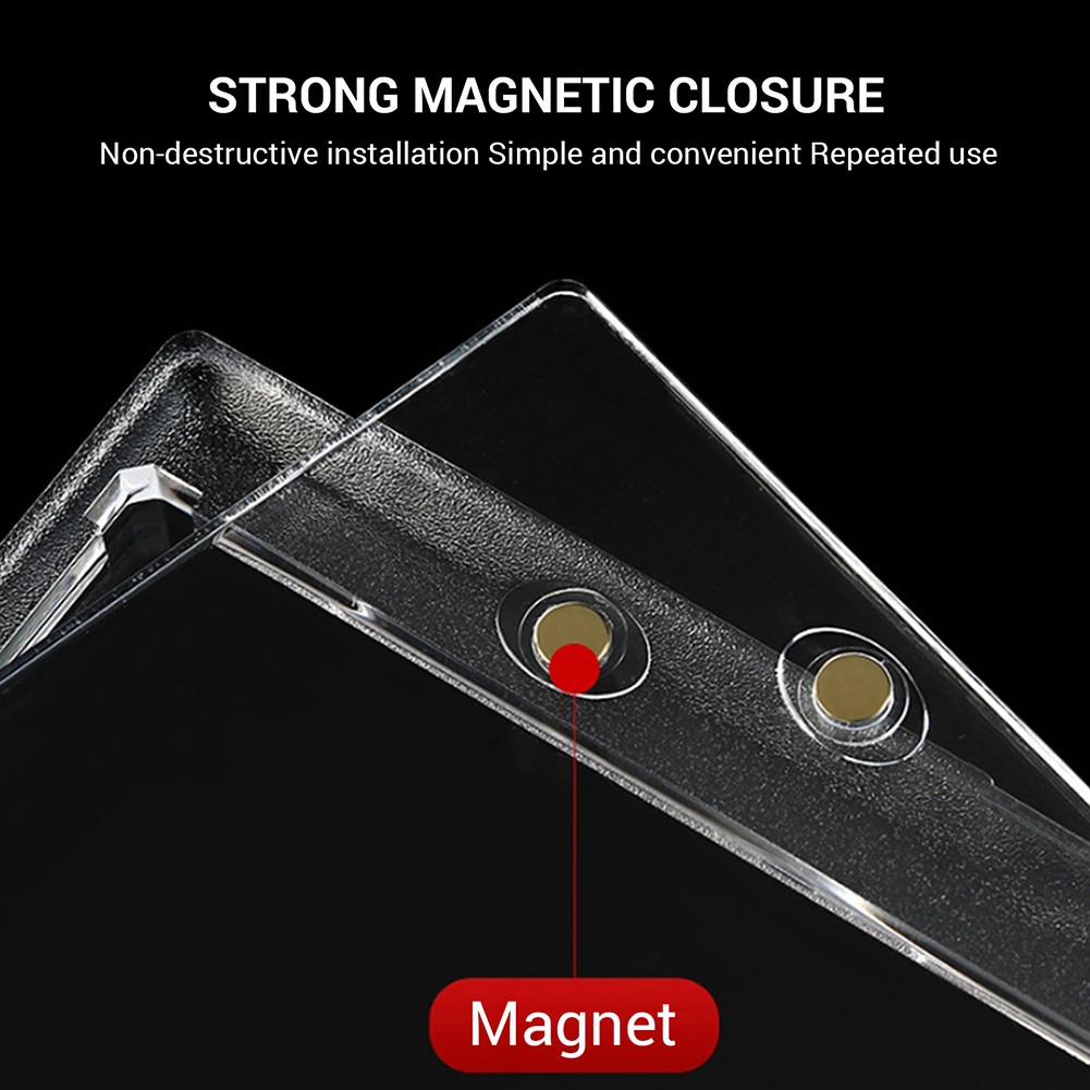 175PT Vertical Booklet Card Holder – UV Protection Magnetic 2 Cards Holder 2025