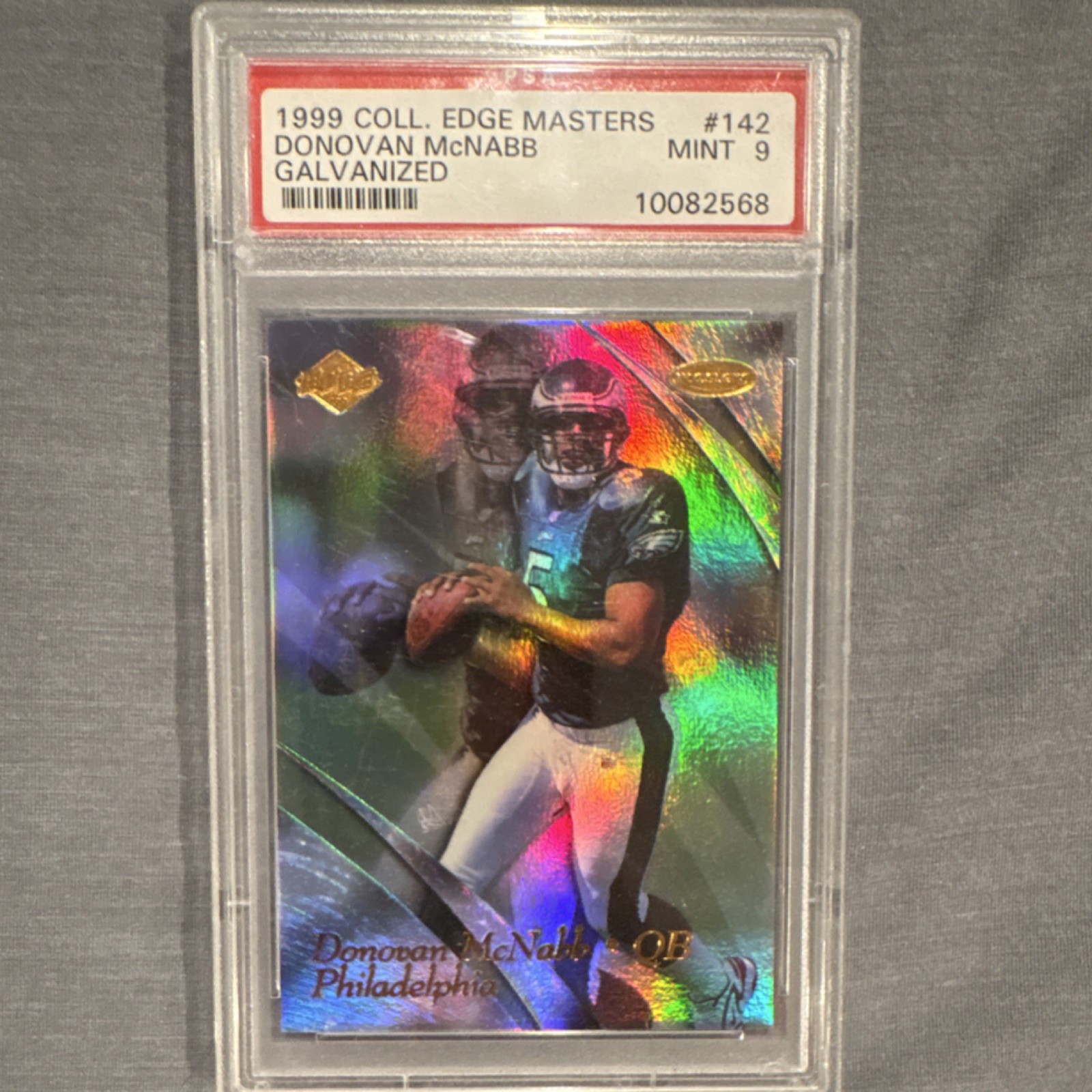 Upper Deck 2009 Philadelphia Donovan McNabb Galvanized /1000 #142 PSA Mint 9