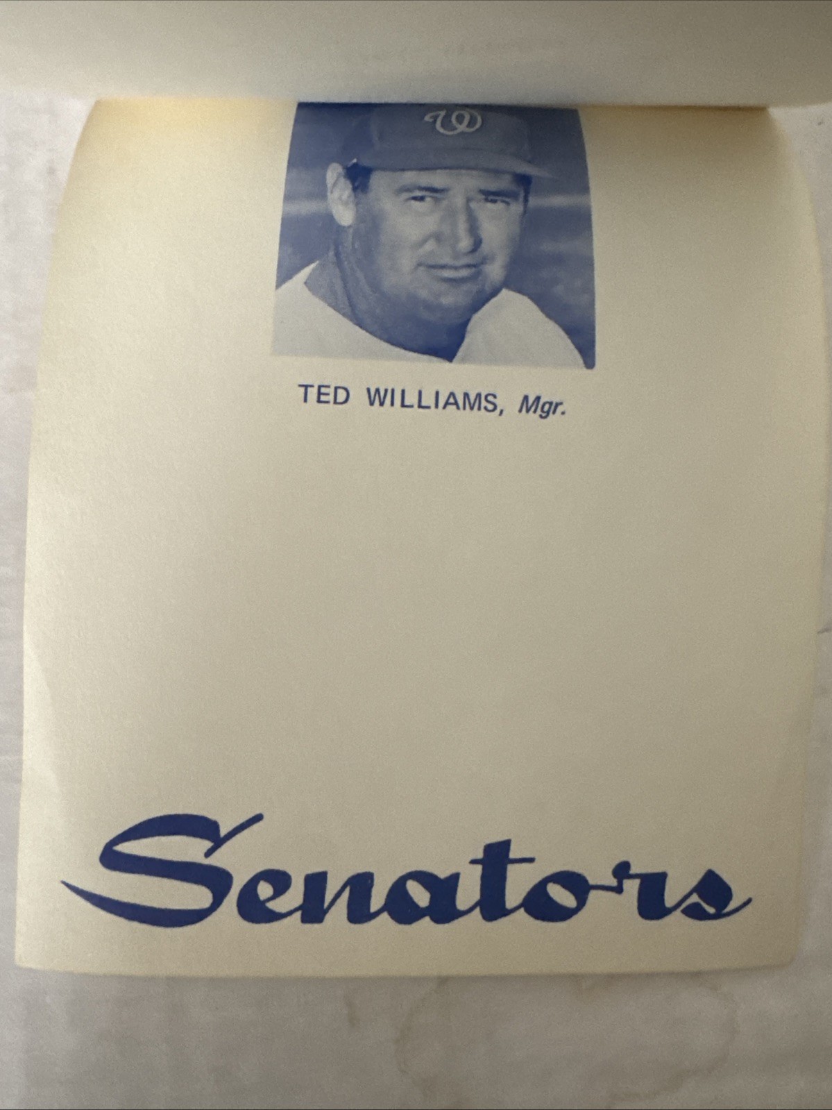 1970 Washington Senators Note Pad 20 AUTOGRAPHS John Roseboro Aurelio Rodriguez
