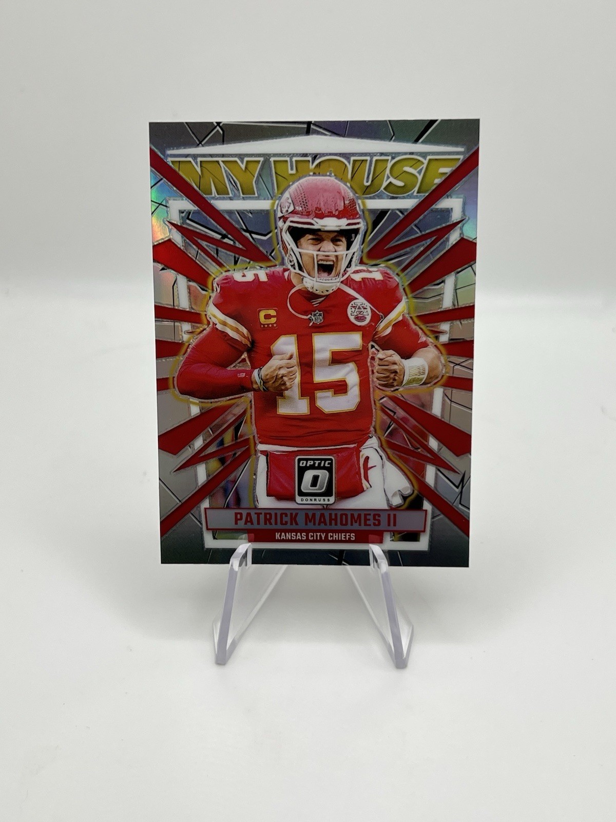 2023 Panini Donruss Optic – My House Patrick Mahomes II #19 Silver Prizm