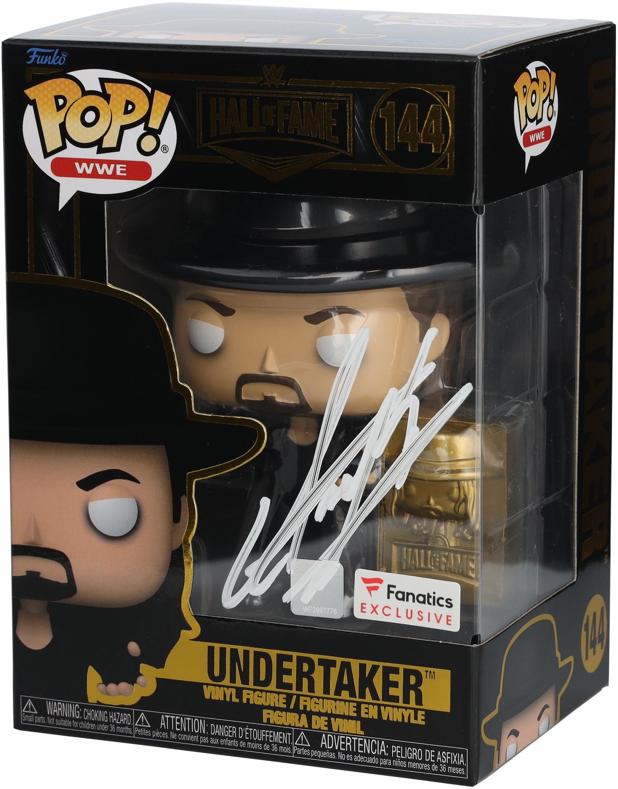 Undertaker WWE Signed #144 Fanatics Exclusive Hall of Fame Funko Pop! Figurine