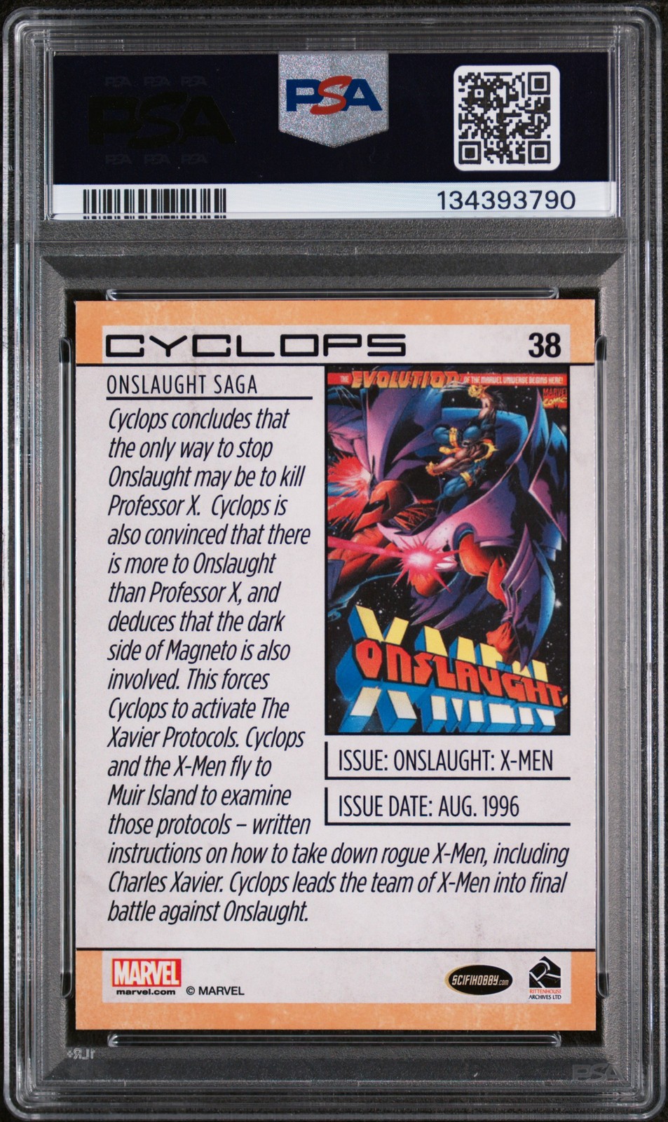 RITTENHOUSE MARVEL UNIVERSE 38 CYCLOPS 2014 # PSA 9.0