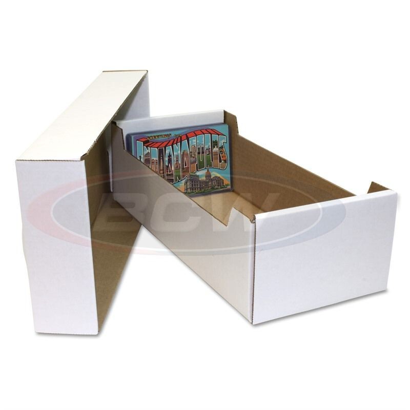(10x) BCW Postcard Corrugated Cardboard Storage Box- Card Boxes