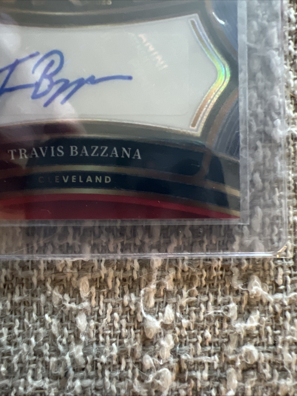 TRAVIS BAZZANA RC AUTO 2025 Select Signatures /99 Red Guardians Panini MakeOffer