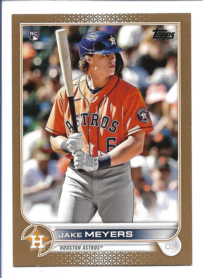 Jake Meyers 2022 Topps GOLD Rookie #295 #0937/2022 – Houston Astros RC