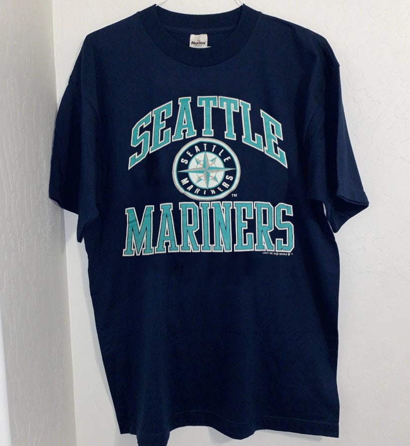 Seattle Mariners MLB unisex classic style navy t-shirt QT7922