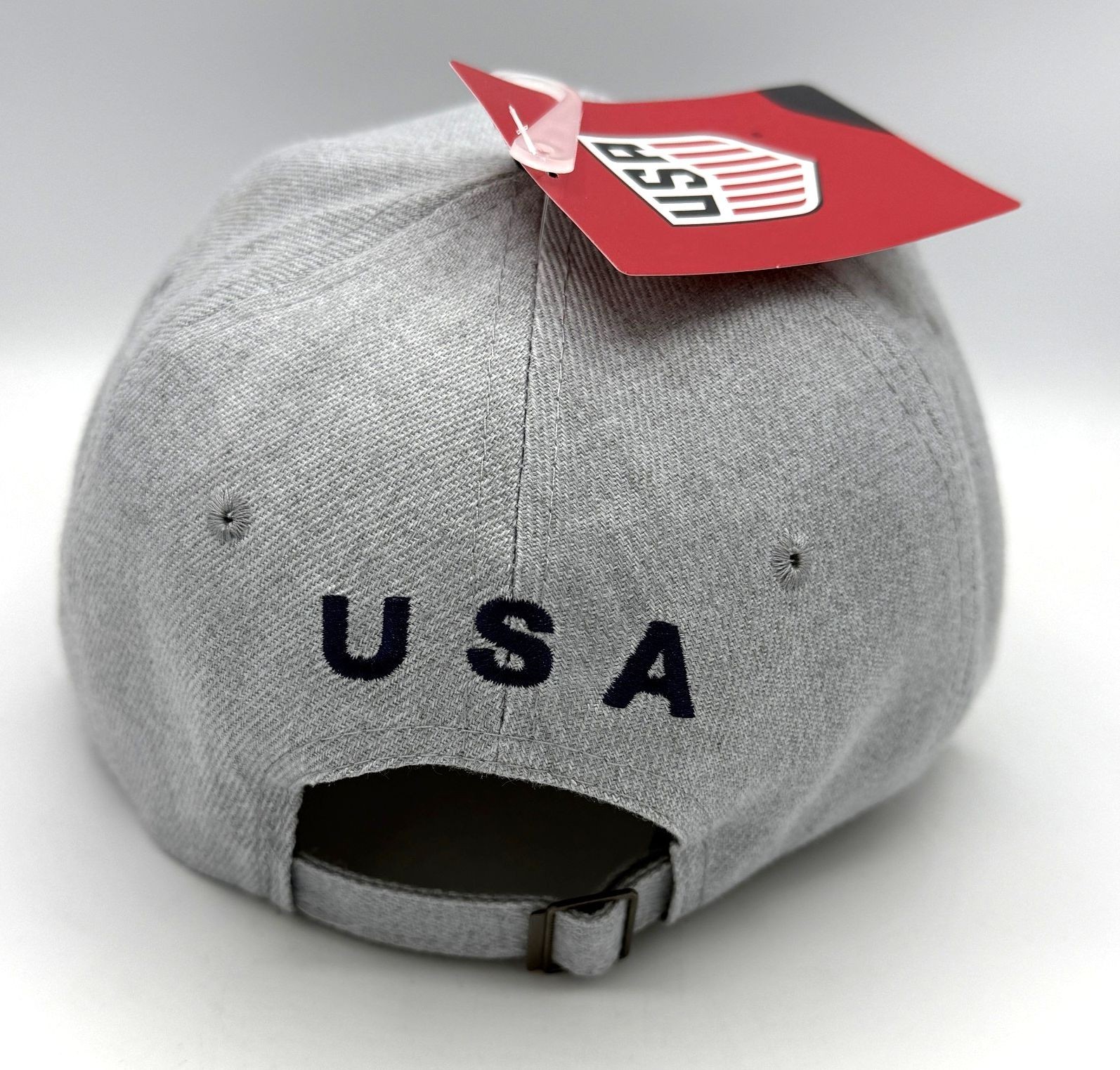OFFICIAL TEAM USA SOCCER HAT GRAY & NAVY BLUE OSFM BY ICON FREE SHIP