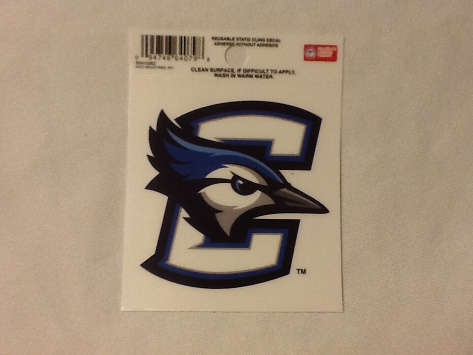 Creighton Bluejays Static Cling Sticker NEW Window or Car! NCAA Jays 3×4 Inches