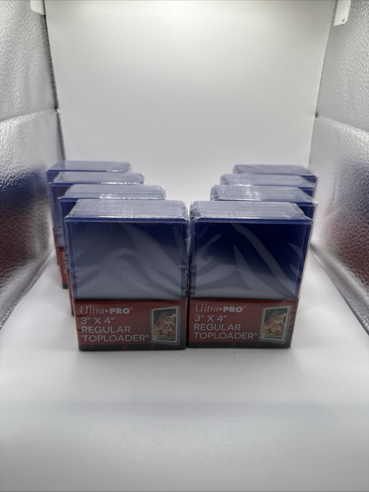 Ultra Pro 3X4 Regular Toploaders 35pt 8 Packs of 25 for Regular Cards, 200 total