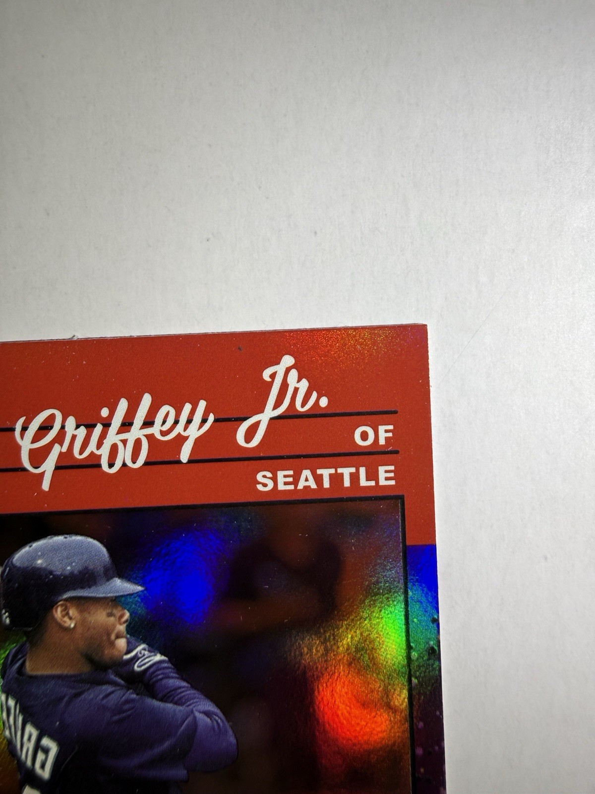 2023 Panini Donruss – Retro 1990 Variation Ken Griffey Jr #260 Holo Purple HOF