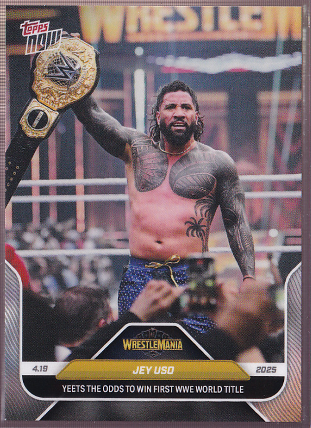 2025 Topps Now WWE #38 Jey Uso