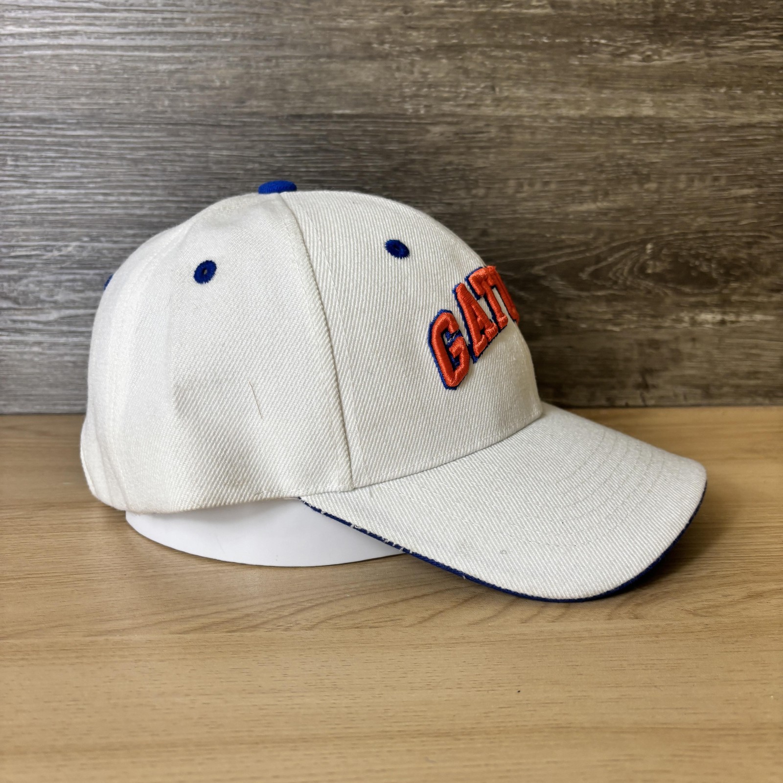 Florida Gators Hat Cap Strap Back White Blue NCAA College Football Mens