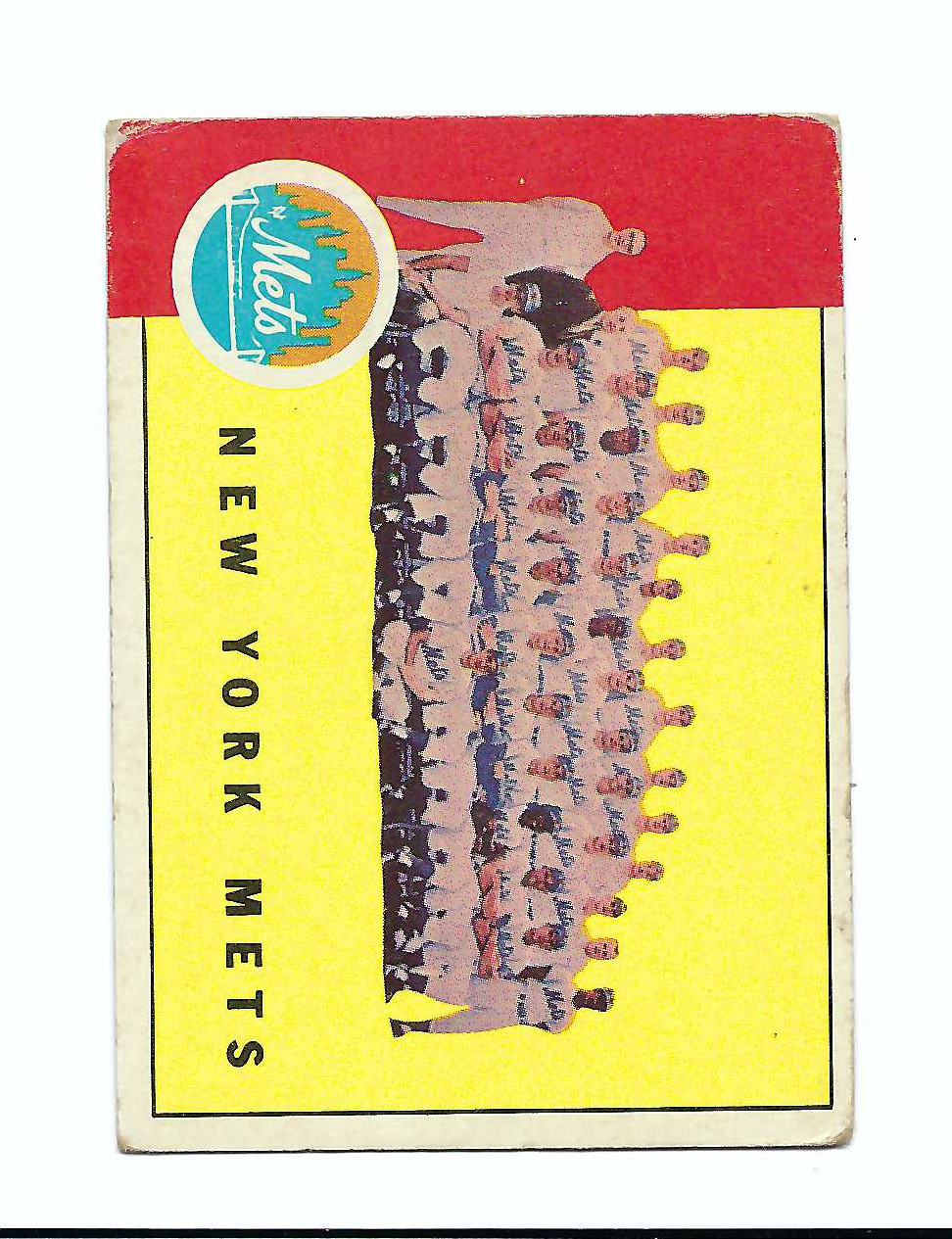 1963 Topps #473 Mets Team Low Grade