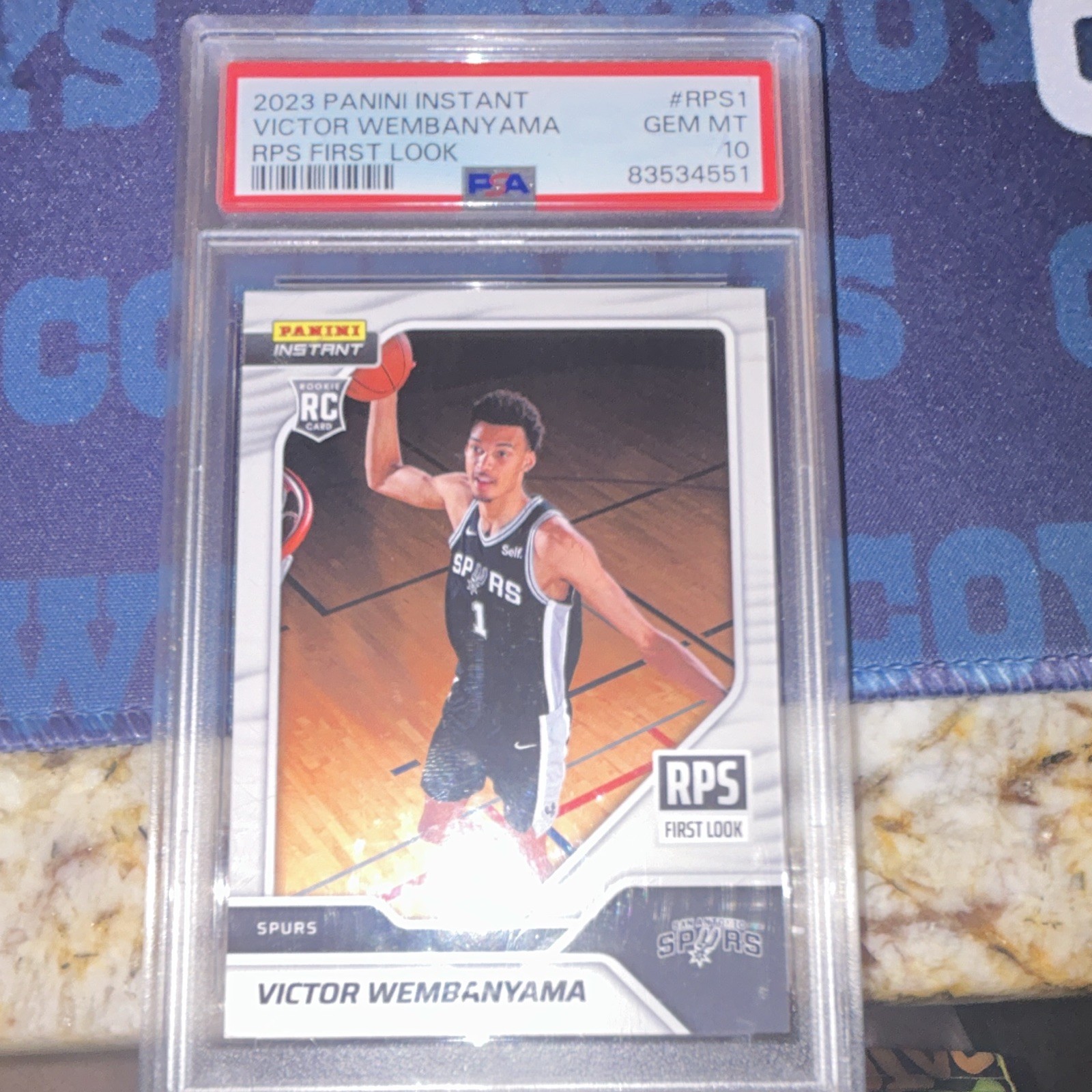 Panini Instant RPS First Look Victor Wembanyama RC RPS-1 /16791 PSA 10