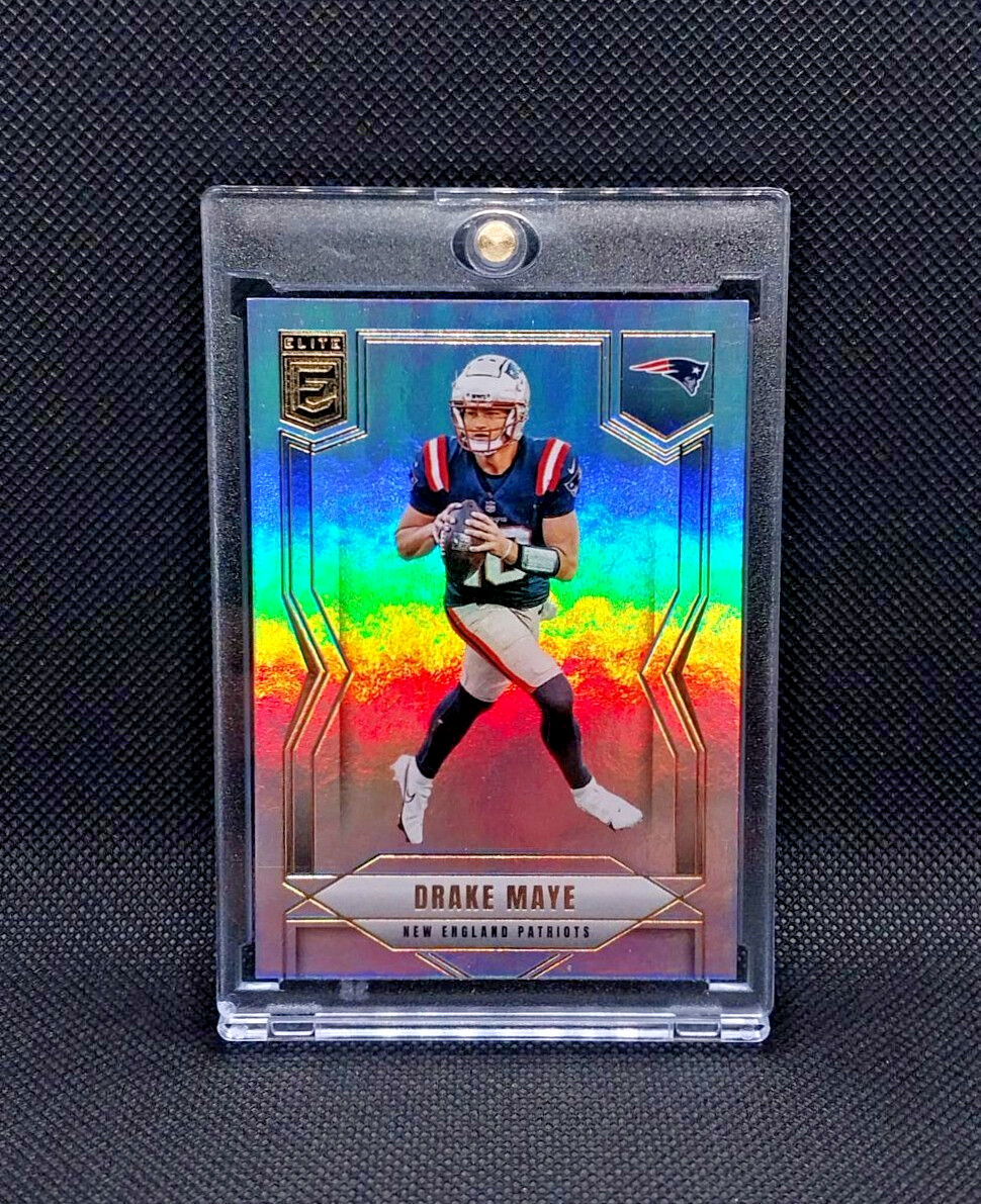 DRAKE MAYE HOLO FOIL RAINBOW REFRACTOR INVESTMENT CARD PATRIOTS MVP? Superbowl