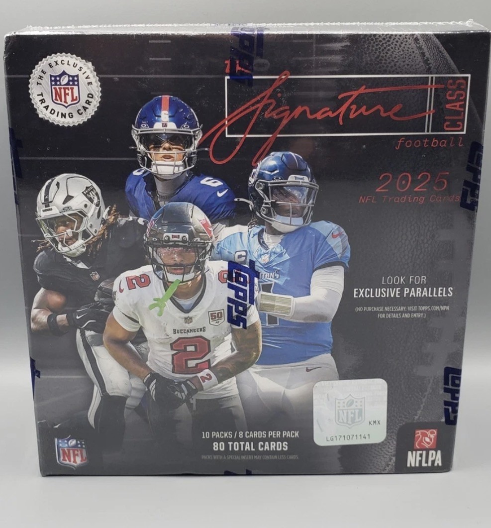 2025 Topps Signature Class Football NFL Factory Sealed Mega Box