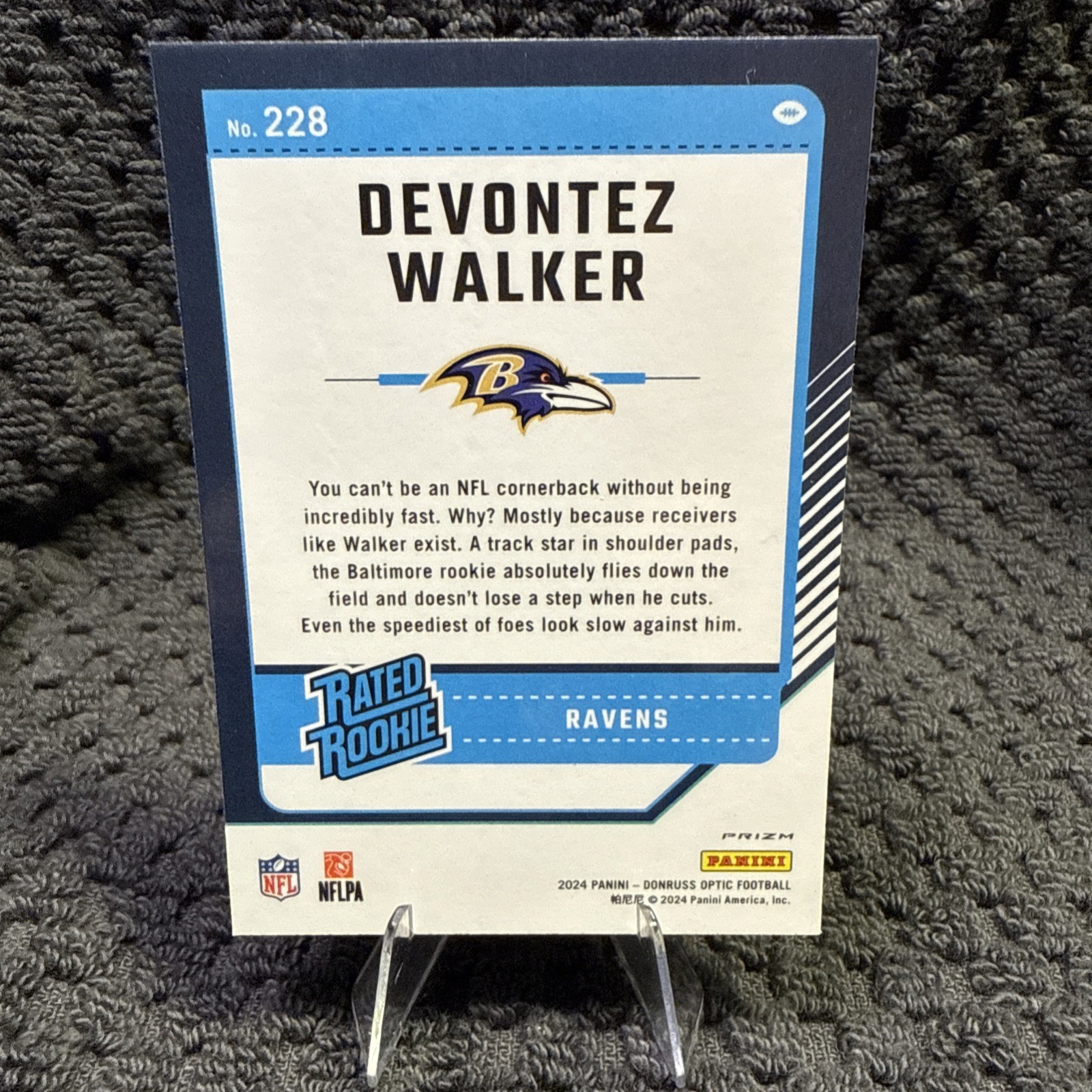 2024 Devontez Walker Rated Rookie Purple Shock Parallel – Donruss Optic #228