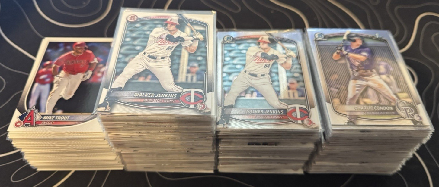 2025 Bowman Baseball Complete Set 1-100 BP1-150 BCP1-150 1st+RCs SLEEVED!!
