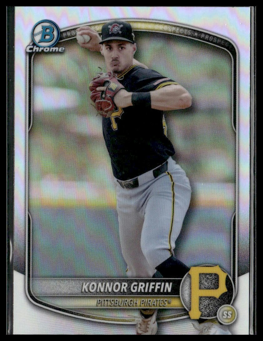 Konnor Griffin 2025 Bowman Draft Chrome Refractor #BDC-102 Pittsburgh Pirates