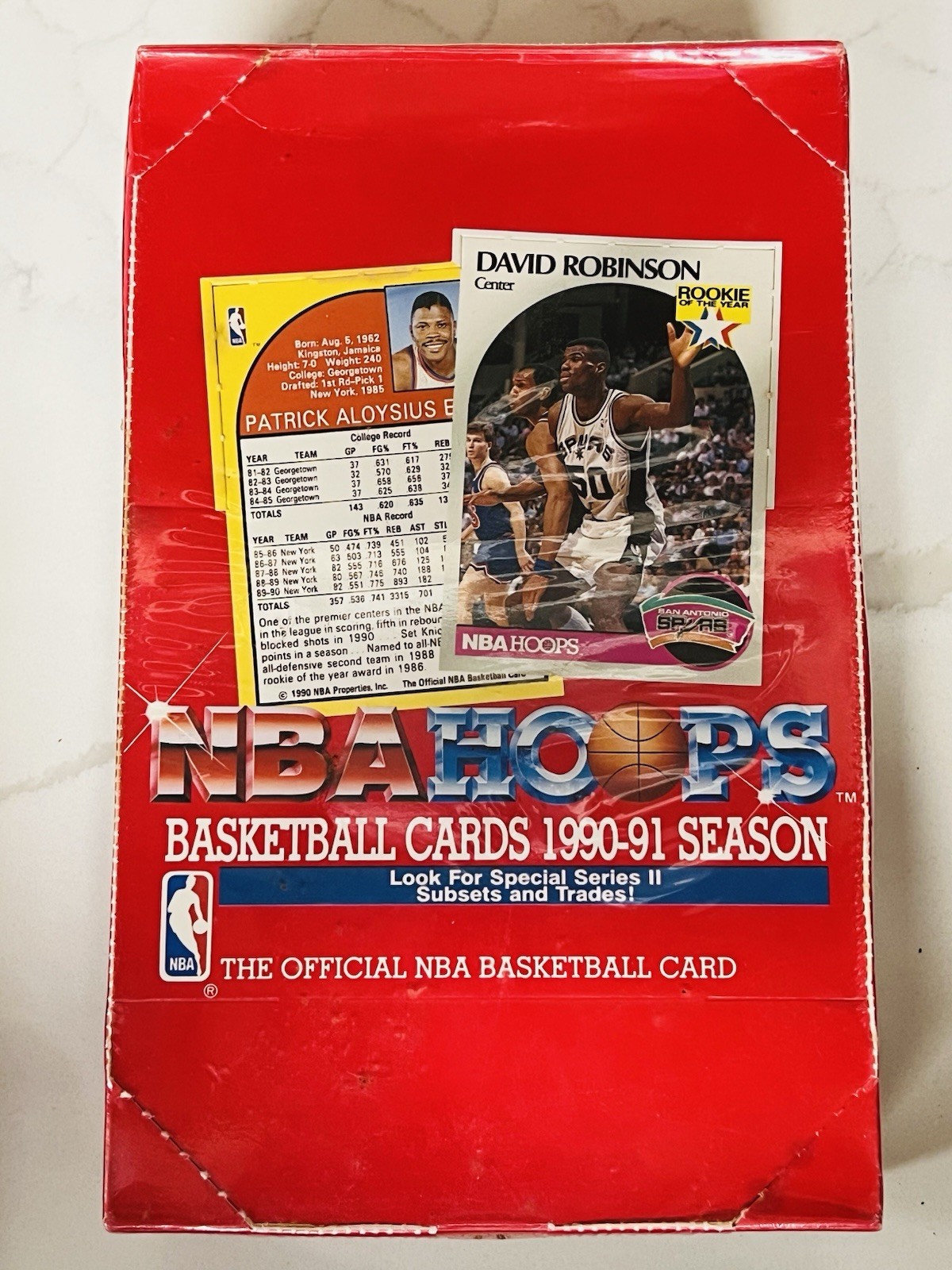 1990-91 NBA Hoops Series 2 Baseball Box SEALED (36 Packs)