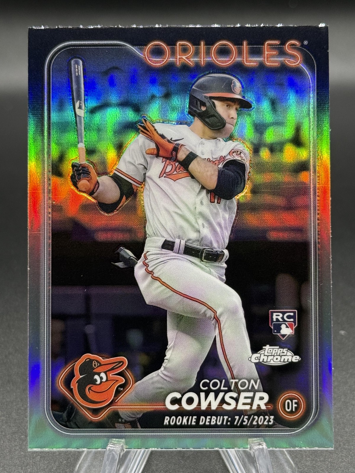 2024 Topps Chrome Update Colton Cowser Refractor RC Rookie Baltimore Orioles