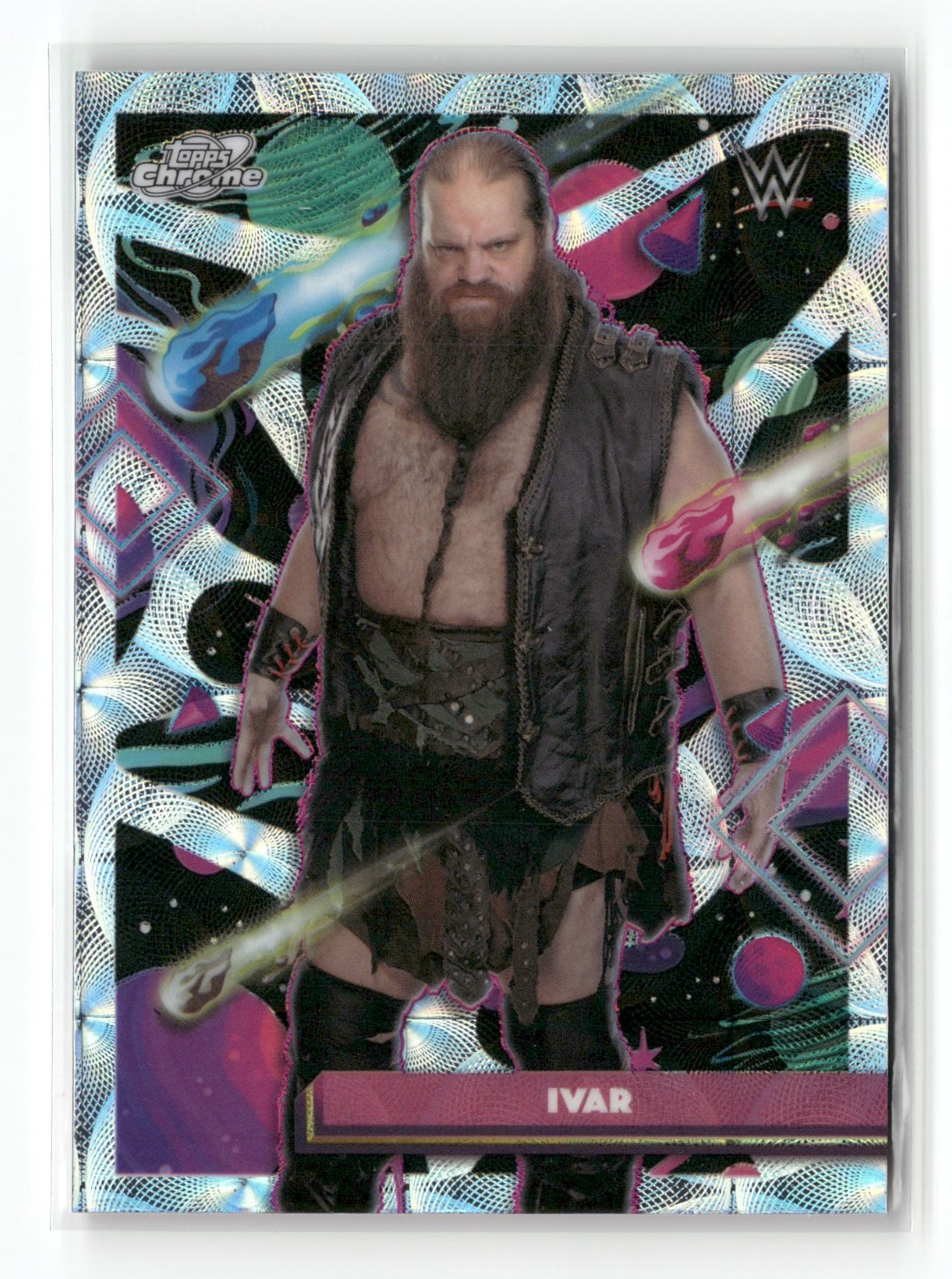 2026 Topps Cosmic Chrome WWE Wrestling Ivar #78 Nucleus Refractor