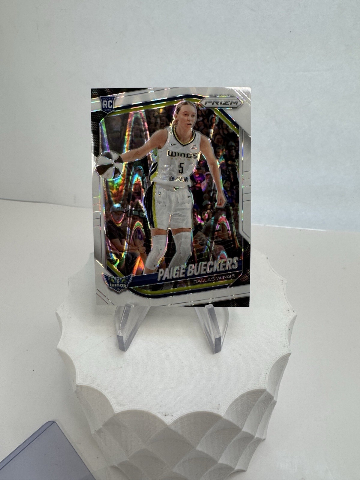 2025 Panini Prizm WNBA Paige Bueckers White Seismic Prizm RC #5 Dallas Wings