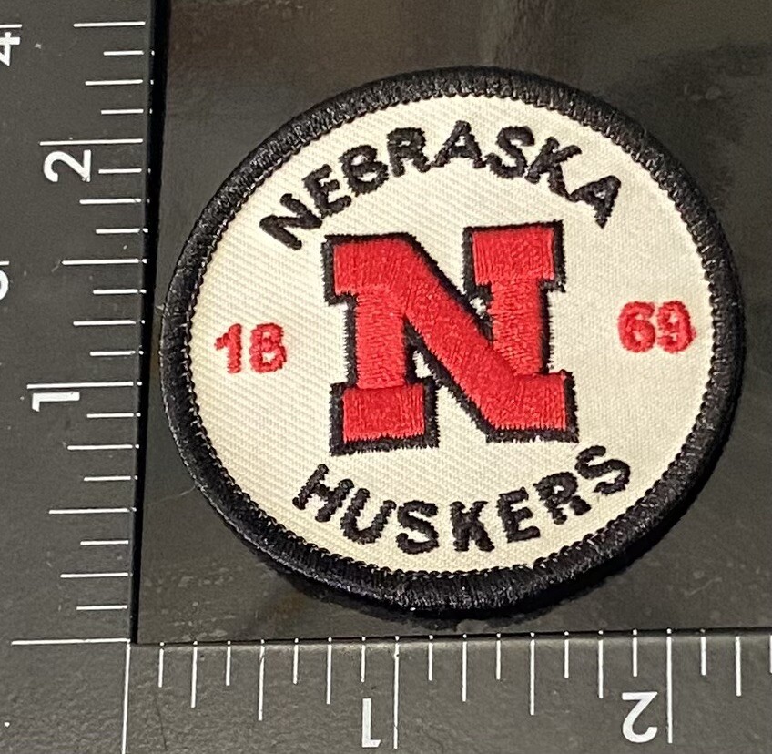 Nebraska Cornhuskers ☝️NCAA Iron On Patch🏈🏀 Round