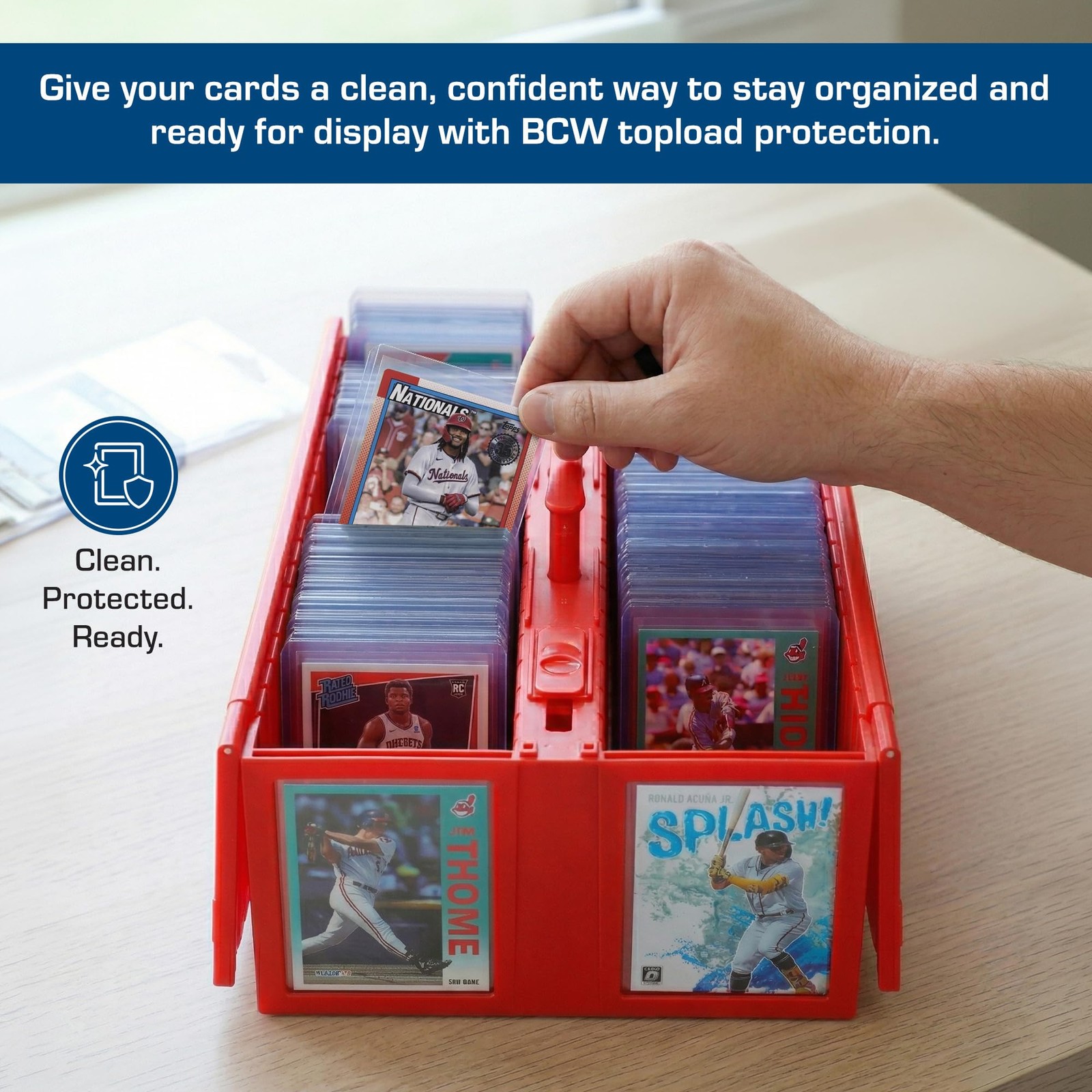 BCW 3×4 Topload Card Holder – Standard – 25ct | Rigid PVC Trading White