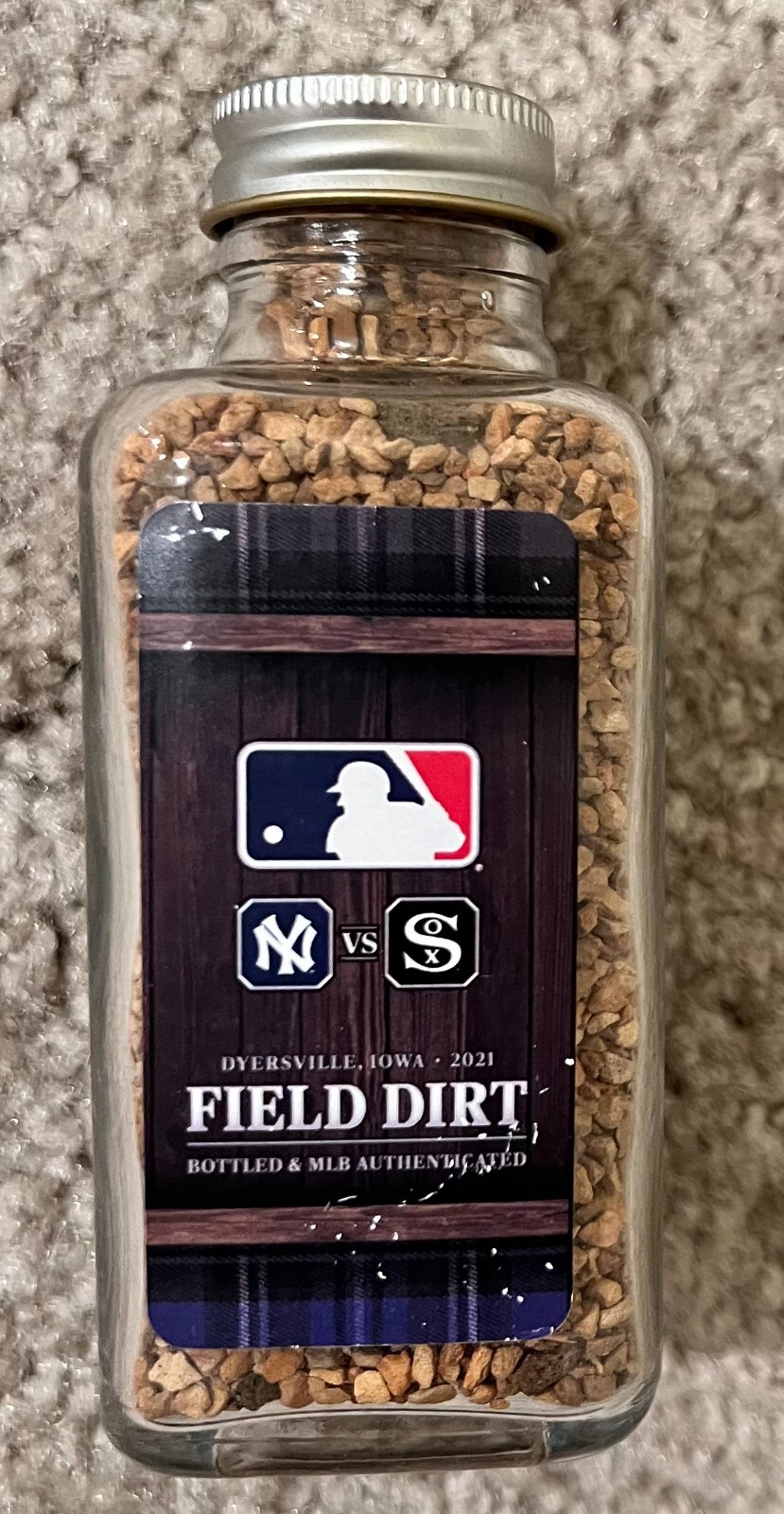 CHICAGO WHITE SOX NEW YORK YANKEES FIELD OF DREAMS 2021 GAME DIRT DYERSVILLE IA
