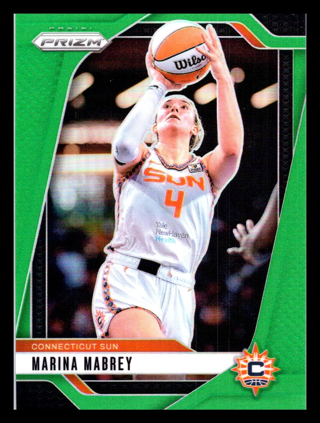 2024 Panini Prizm WNBA #132 Marina Mabrey Green Prizms Connecticut Sun