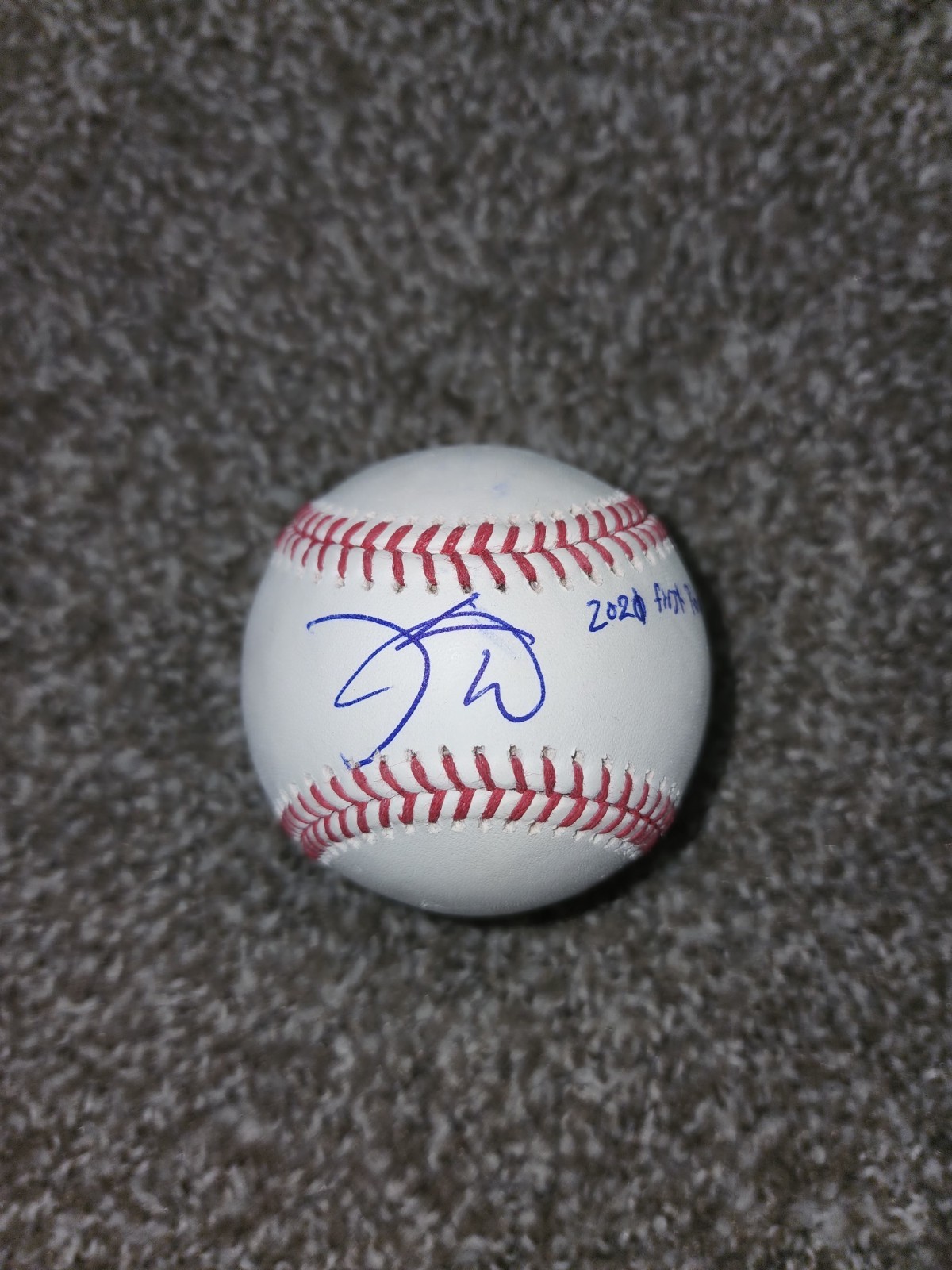 Kahlil Watson Signed Baseball Auto 2021 First Round Pick Inscription MLB Debut