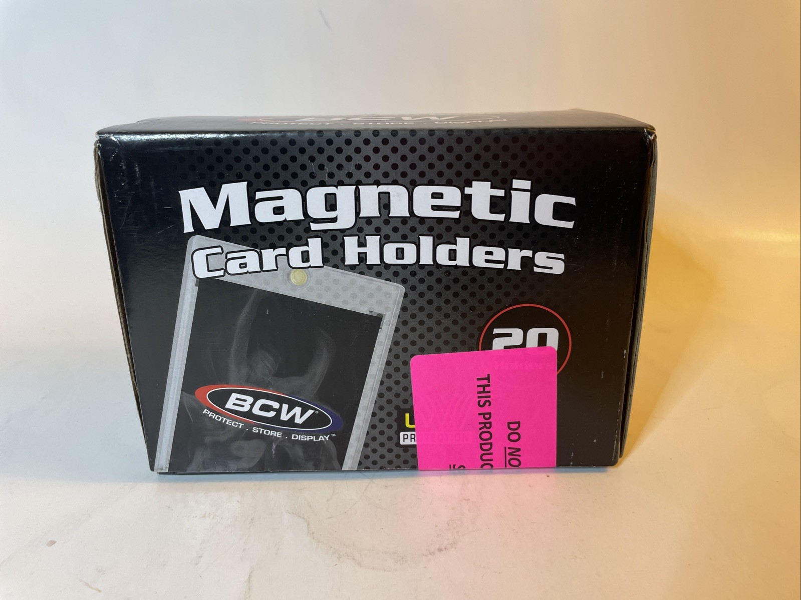 BCW 35 PT Magnetic Card Holder 20 Pack 2-Piece Design with Gold Magnet New