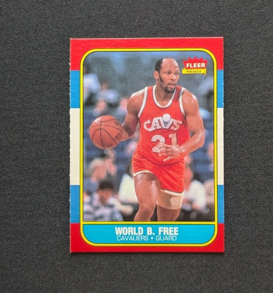 1986-87 Fleer Set-Break # 35 World B. Free NR-MINT